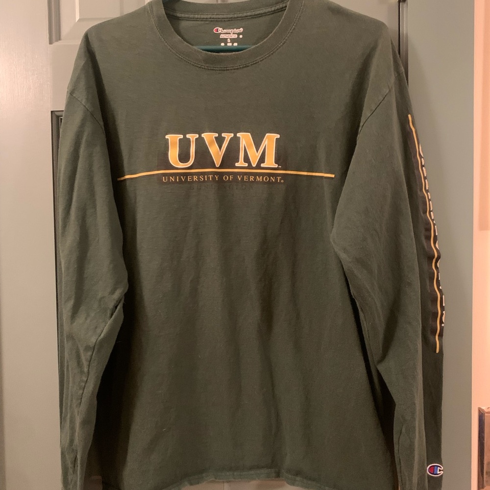 Champion Men's UVM Green Long Sleeve Shirt (Bundle & Save)